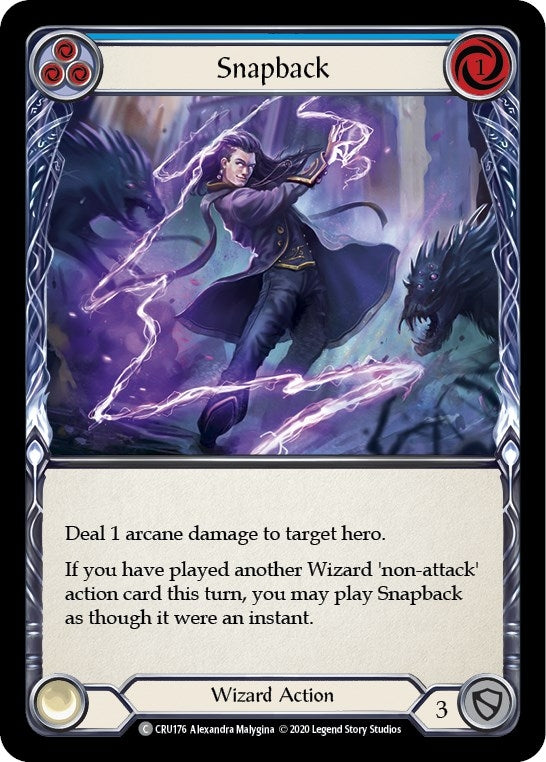 Image for Snapback (Blue) (Crucible of War) (CRU176) - Flesh and Blood TCG