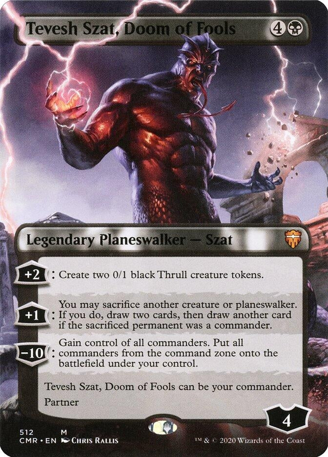 Image for Tevesh Szat, Doom of Fools (Borderless) (Commander Legends) (512) - Magic: The Gathering