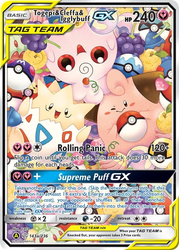 Image for Togepi & Cleffa & Igglybuff GX - 143a/236 (Alternate Art Promos) (143a/236) - Pokemon