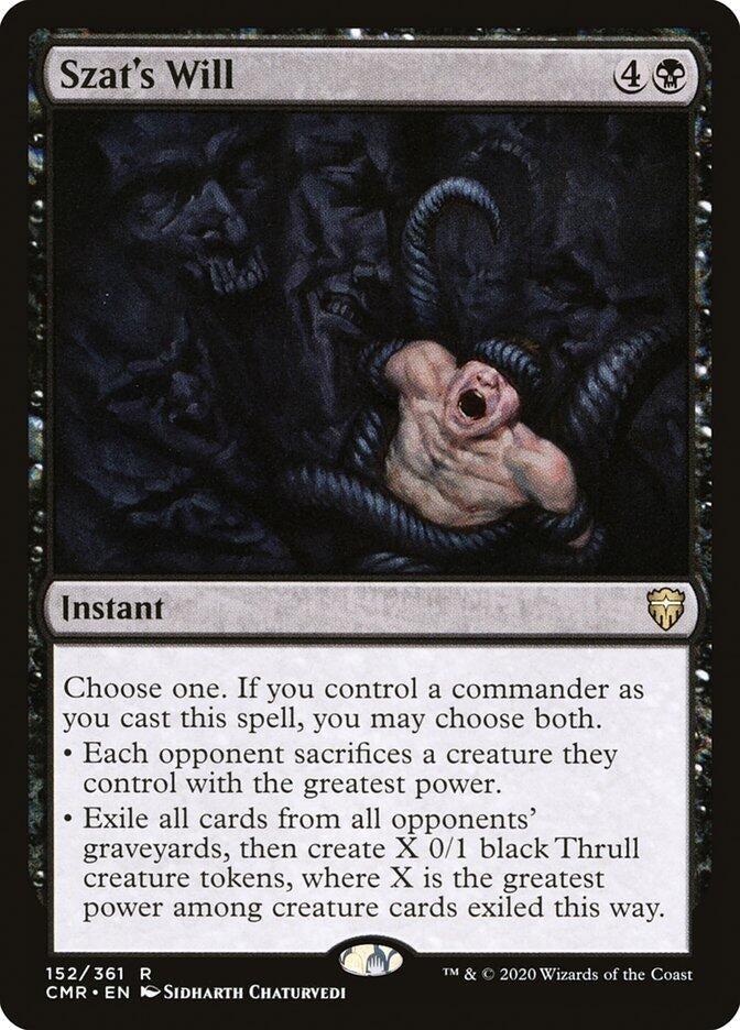 Image for Szat's Will (Commander Legends) (152) - Magic: The Gathering