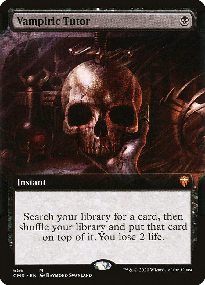 Image for Vampiric Tutor (Extended Art) (Commander Legends) (656) - Magic: The Gathering