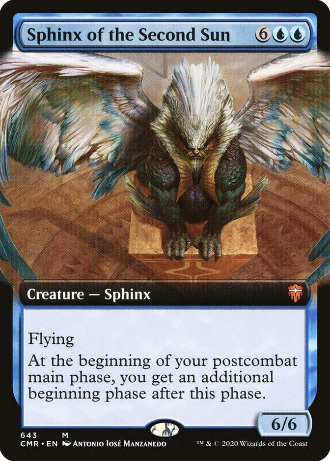 Image for Sphinx of the Second Sun (Extended Art) (Commander Legends) (643) - Magic: The Gathering