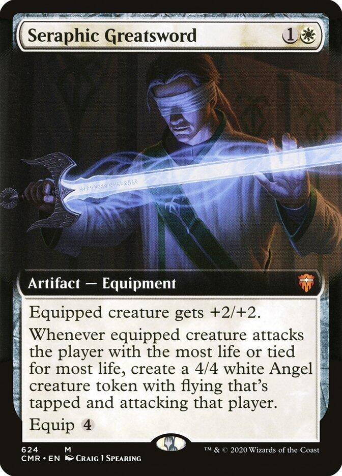 Image for Seraphic Greatsword (Extended Art) (Commander Legends) (624) - Magic: The Gathering