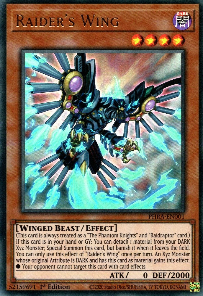 Image for Raider's Wing (Phantom Rage) (PHRA-EN001) - YuGiOh