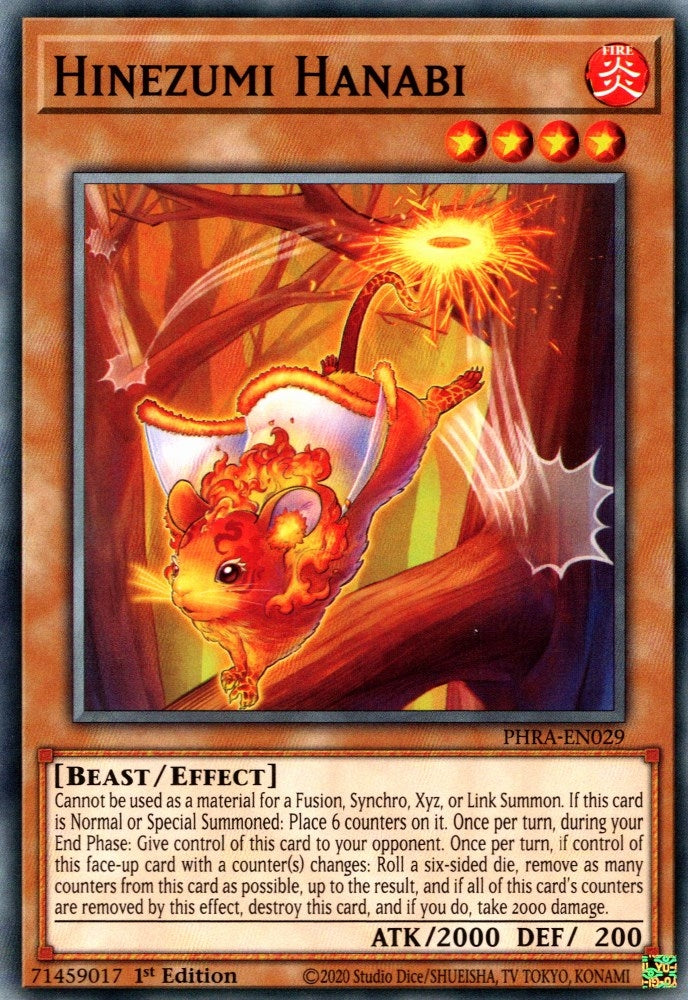 Image for Hinezumi Hanabi (Phantom Rage) (PHRA-EN029) - YuGiOh