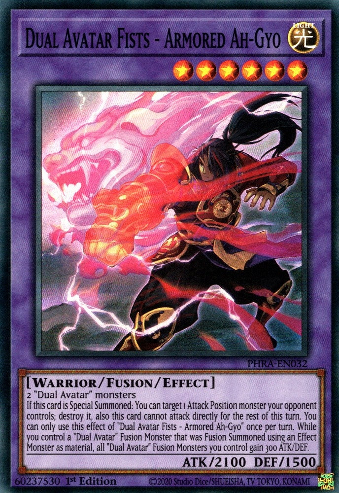 Image for Dual Avatar Fists - Armored Ah-Gyo (Phantom Rage) (PHRA-EN032) - YuGiOh