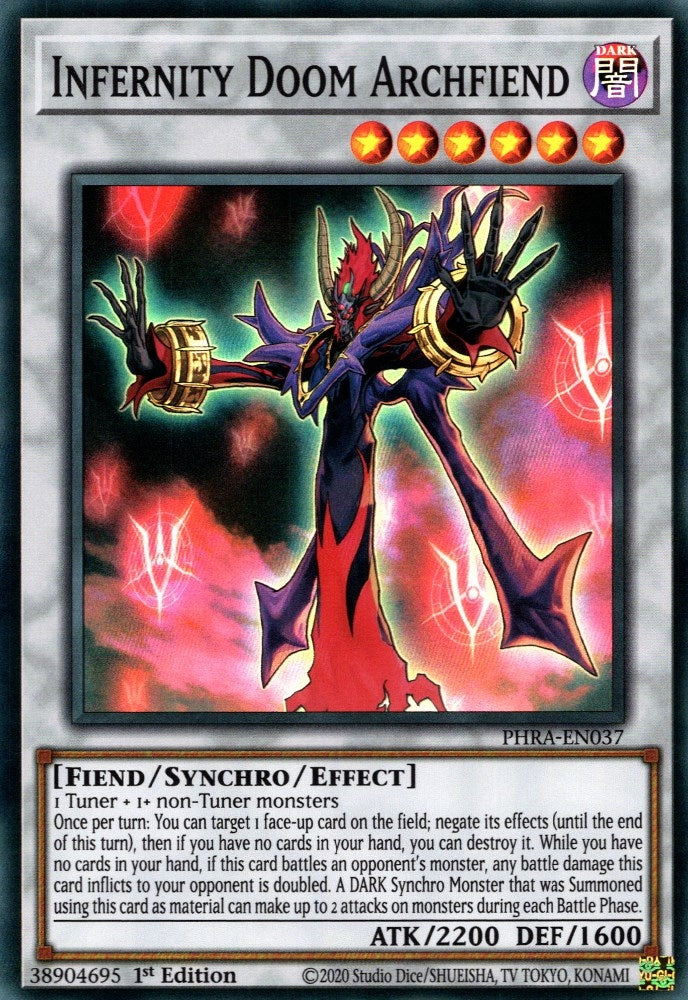 Image for Infernity Doom Archfiend (Phantom Rage) (PHRA-EN037) - YuGiOh