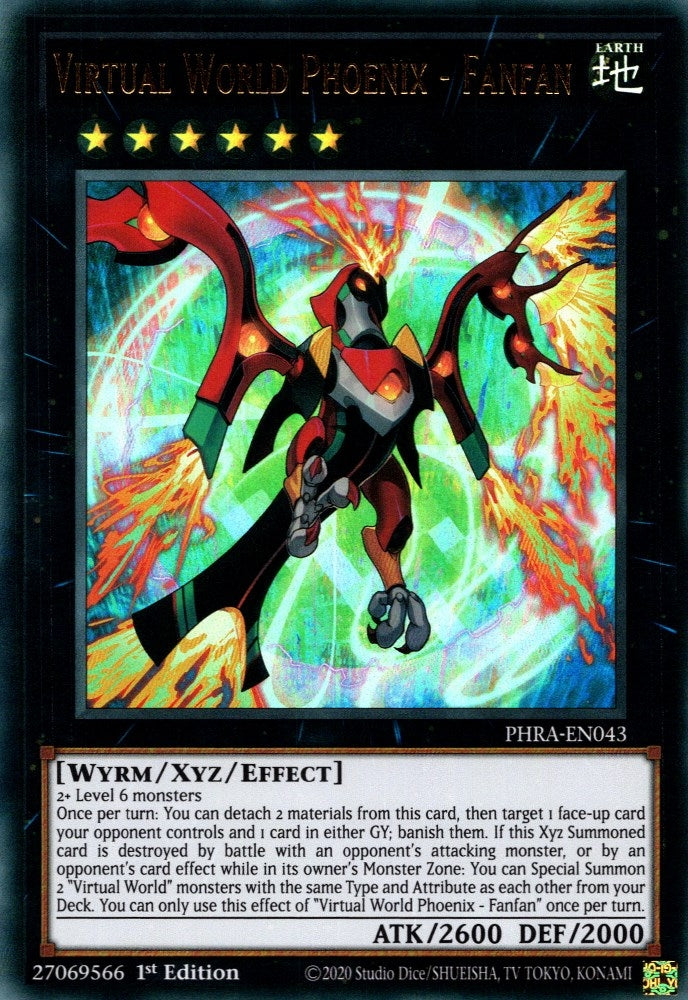 Image for Virtual World Phoenix - Fanfan (Phantom Rage) (PHRA-EN043) - YuGiOh