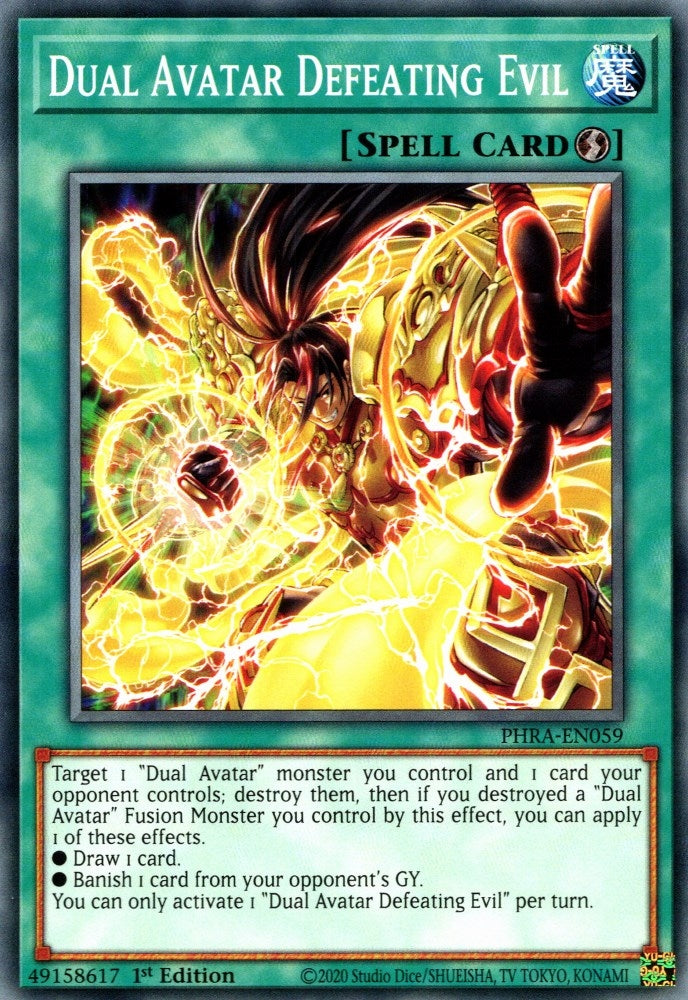 Image for Dual Avatar Defeating Evil (Phantom Rage) (PHRA-EN059) - YuGiOh