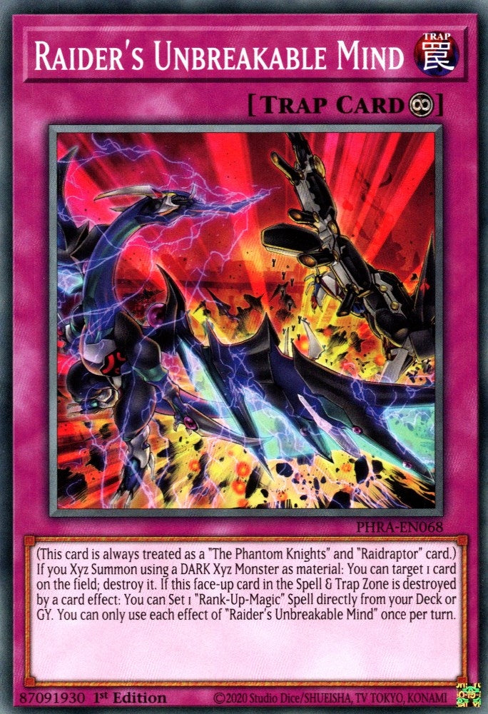 Image for Raider's Unbreakable Mind (Phantom Rage) (PHRA-EN068) - YuGiOh