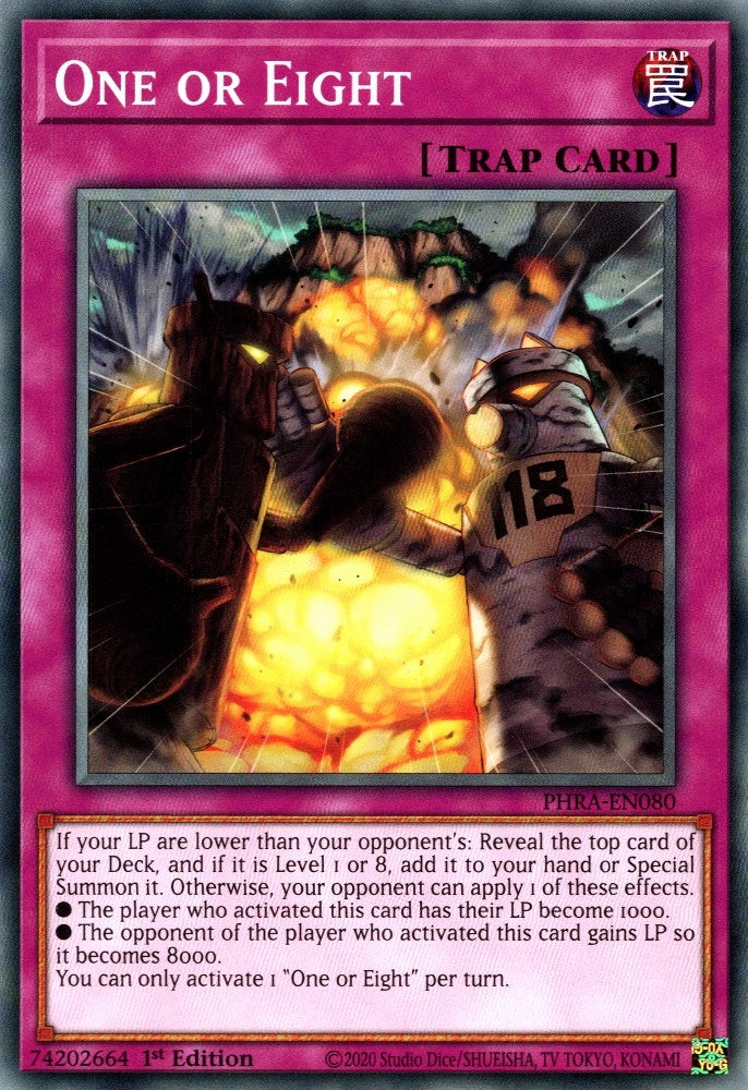 Image for One or Eight (Phantom Rage) (PHRA-EN080) - YuGiOh