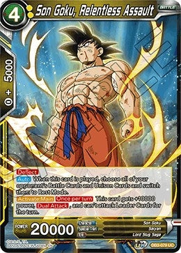 Image for Son Goku, Relentless Assault (Draft Box 06 - Giant Force) (DB3-079) - Dragon Ball Super: Masters