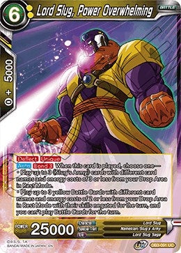 Image for Lord Slug, Power Overwhelming (Draft Box 06 - Giant Force) (DB3-091) - Dragon Ball Super: Masters