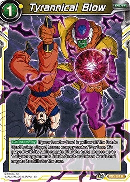 Image for Tyrannical Blow (Draft Box 06 - Giant Force) (DB3-101) - Dragon Ball Super: Masters