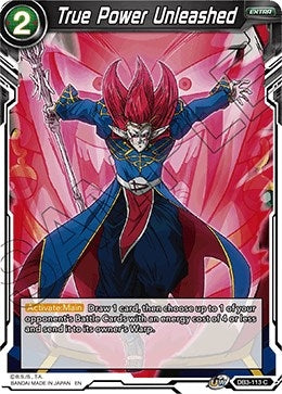 Image for True Power Unleashed (Draft Box 06 - Giant Force) (DB3-113) - Dragon Ball Super: Masters