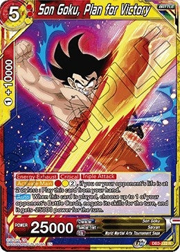 Image for Son Goku, Plan for Victory (Draft Box 06 - Giant Force) (DB3-122) - Dragon Ball Super: Masters