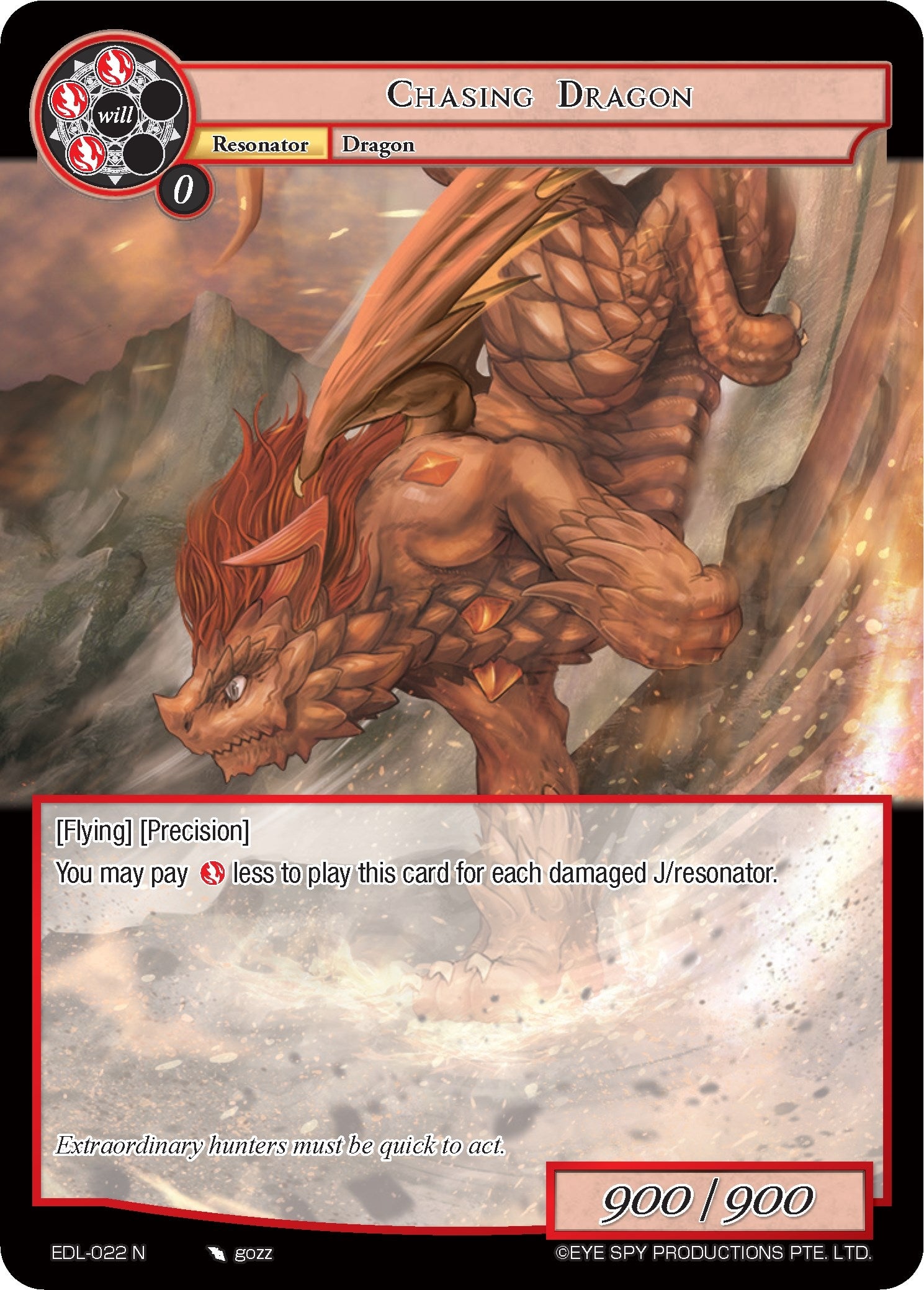 Image for Chasing Dragon (The Epic of the Dragon Lord) (EDL-022) - Force of Will