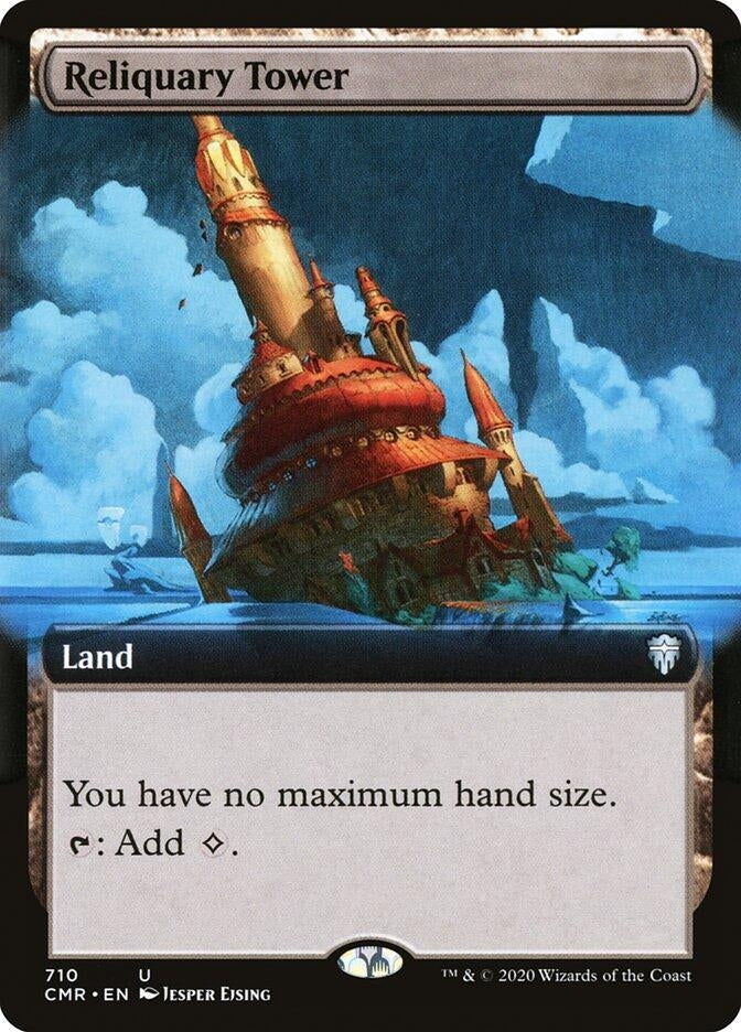 Image for Reliquary Tower (Extended Art) (Commander Legends) (710) - Magic: The Gathering