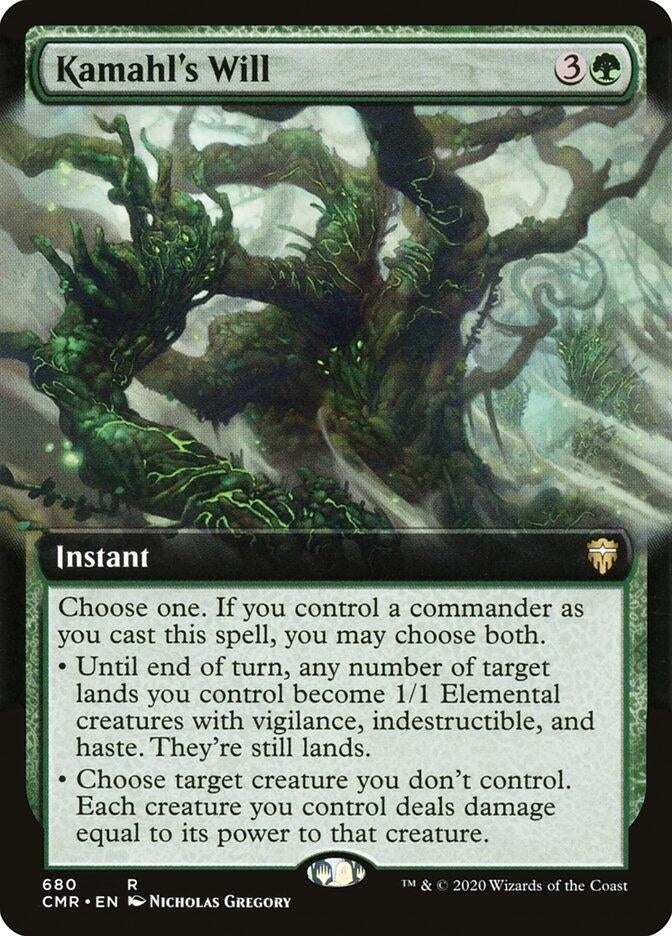 Image for Kamahl's Will (Extended Art) (Commander Legends) (680) - Magic: The Gathering