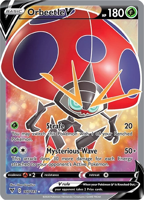 Image for Orbeetle V (Full Art) (SWSH04: Vivid Voltage) (166/185) - Pokemon