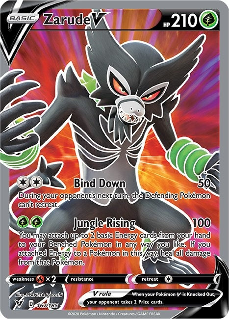 Image for Zarude V (Full Art) (SWSH04: Vivid Voltage) (167/185) - Pokemon