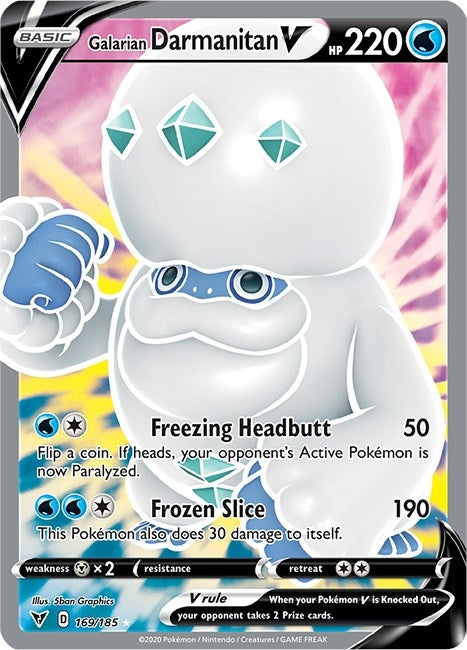 Image for Galarian Darmanitan V (Full Art) (SWSH04: Vivid Voltage) (169/185) - Pokemon