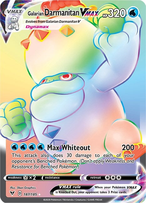 Image for Galarian Darmanitan VMAX (Secret) (SWSH04: Vivid Voltage) (187/185) - Pokemon