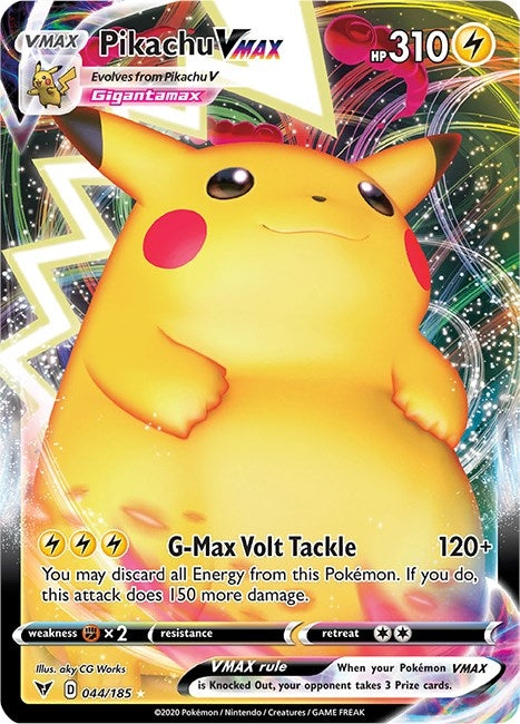 Image for Pikachu VMAX (SWSH04: Vivid Voltage) (044/185) - Pokemon