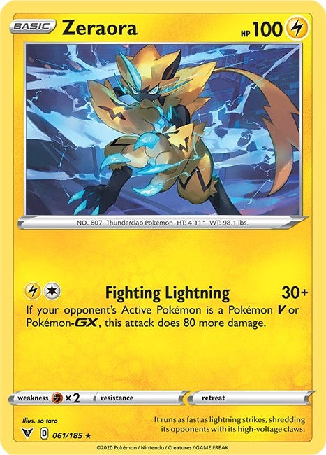 Image for Zeraora (SWSH04: Vivid Voltage) (061/185) - Pokemon