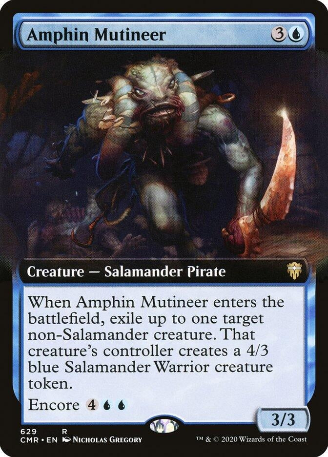 Image for Amphin Mutineer (Extended Art) (Commander Legends) (629) - Magic: The Gathering