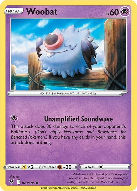 Image for Woobat (SWSH04: Vivid Voltage) (073/185) - Pokemon