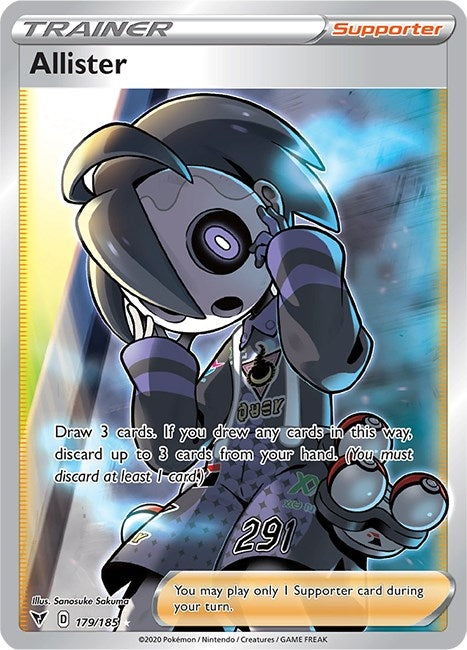 Image for Allister (Full Art) (SWSH04: Vivid Voltage) (179/185) - Pokemon