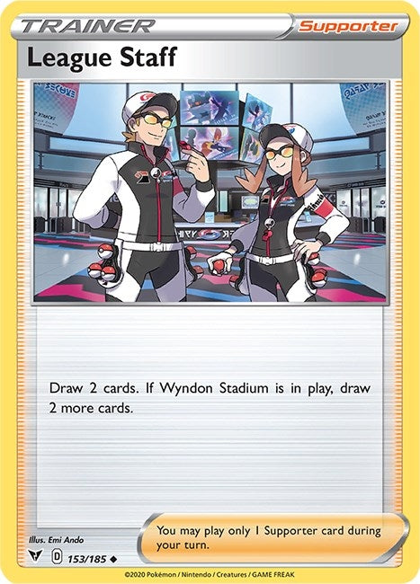 Image for League Staff (SWSH04: Vivid Voltage) (153/185) - Pokemon