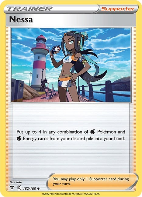 Image for Nessa (SWSH04: Vivid Voltage) (157/185) - Pokemon