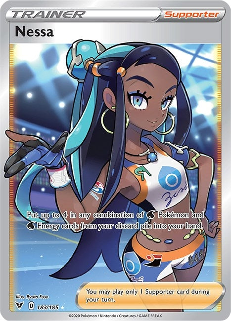 Image for Nessa (Full Art) (SWSH04: Vivid Voltage) (183/185) - Pokemon