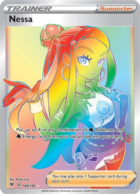 Image for Nessa (Secret) (SWSH04: Vivid Voltage) (196/185) - Pokemon