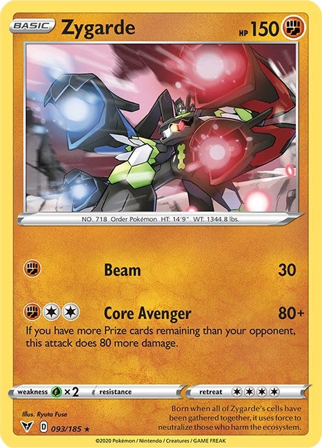 Image for Zygarde (SWSH04: Vivid Voltage) (093/185) - Pokemon
