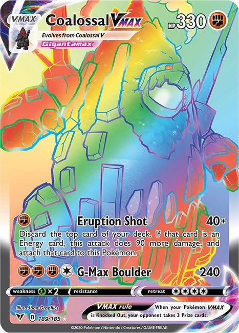 Image for Coalossal VMAX (Secret) (SWSH04: Vivid Voltage) (189/185) - Pokemon