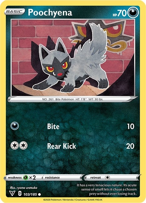 Image for Poochyena (SWSH04: Vivid Voltage) (103/185) - Pokemon