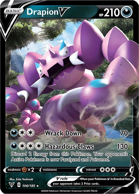 Image for Drapion V (SWSH04: Vivid Voltage) (106/185) - Pokemon