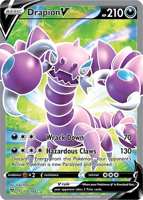 Image for Drapion V (Full Art) (SWSH04: Vivid Voltage) (175/185) - Pokemon