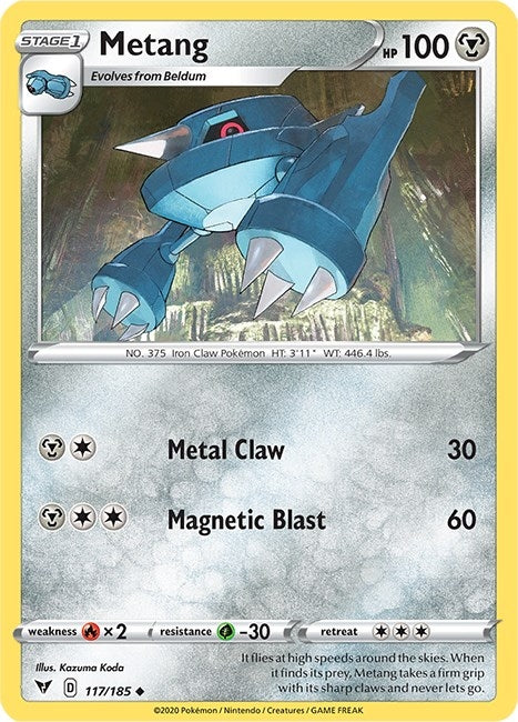 Image for Metang (SWSH04: Vivid Voltage) (117/185) - Pokemon