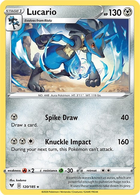Image for Lucario (SWSH04: Vivid Voltage) (120/185) - Pokemon