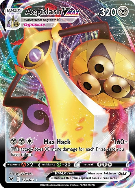 Image for Aegislash VMAX (SWSH04: Vivid Voltage) (127/185) - Pokemon