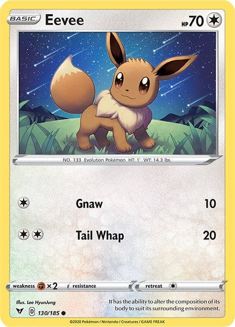Image for Eevee (SWSH04: Vivid Voltage) (130/185) - Pokemon