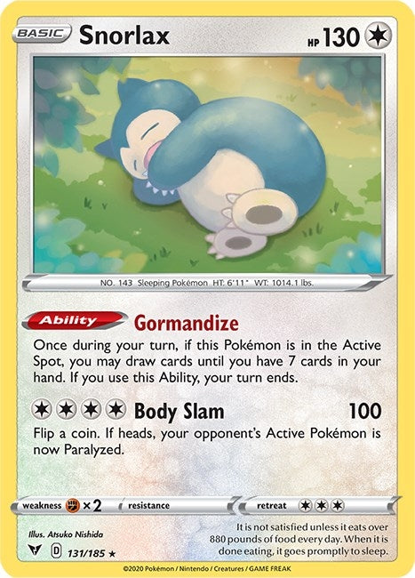 Image for Snorlax (SWSH04: Vivid Voltage) (131/185) - Pokemon