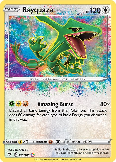 Image for Rayquaza (SWSH04: Vivid Voltage) (138/185) - Pokemon