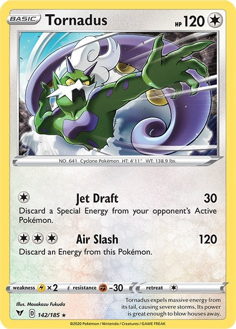 Image for Tornadus (SWSH04: Vivid Voltage) (142/185) - Pokemon