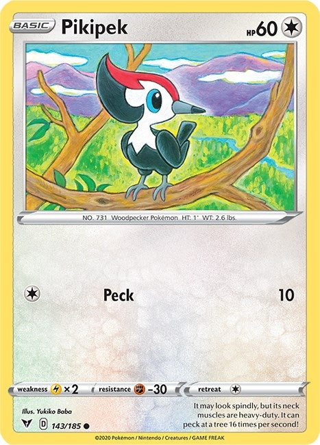 Image for Pikipek (SWSH04: Vivid Voltage) (143/185) - Pokemon