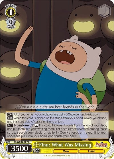 Image for Finn: What Was Missing (Adventure Time) (AT/WX02-007 R) - Weiss Schwarz